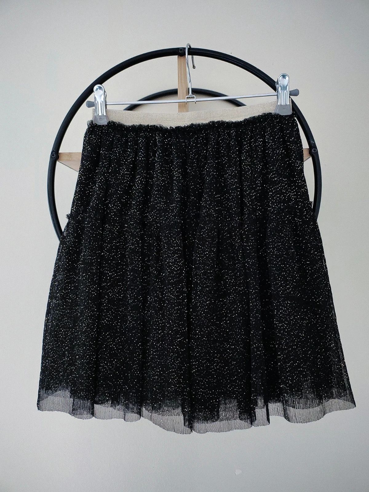 9 10 ans jupe soirée fête cérémonie noire glitter doré
